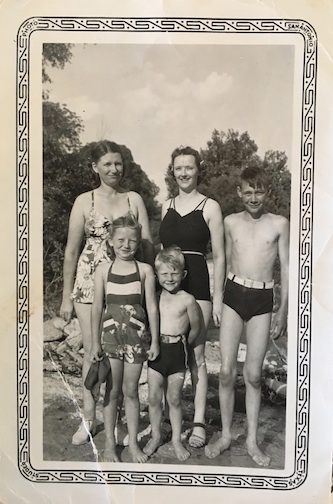 Ann and Marie with Burton
