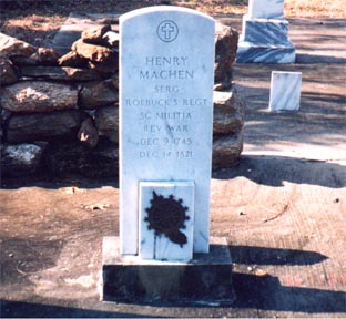 Henry Machen tombstone