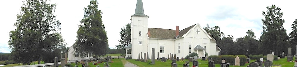 Vallset Kirke panorama