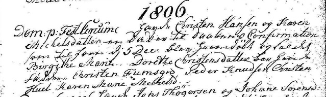 Birgithe Marie Christensdatter bapt.
        1806