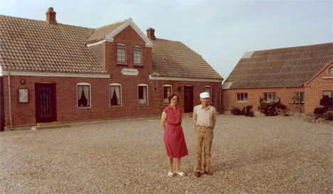 Cora and Askov on farm