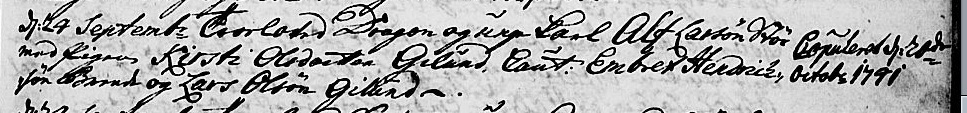 Alf Larson marriage to Kristi 1741