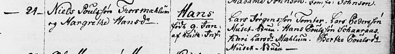 Hans Nielsen birth Romedal 1808