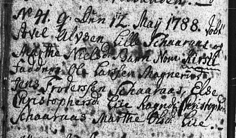Kristi Paulsen bapt 1788