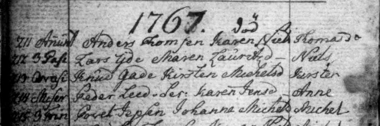 Michael Poulsen bapt 1767