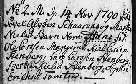 Hans Povelsen bapt 1790