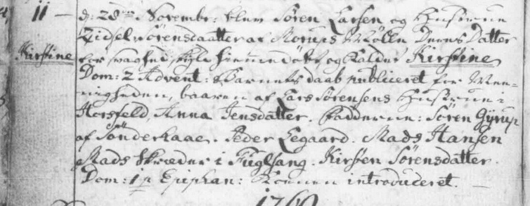 Kristen Sorensdatter bapt 1768
