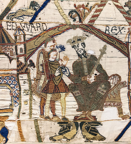 Bayeux Tapestry with Edward
          the Confessor
