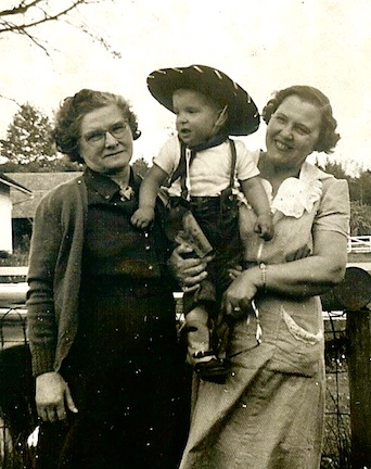 Gary with hazel and elsie