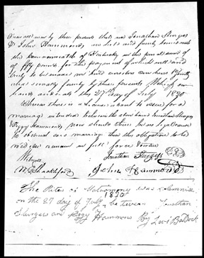 Sturgis marriage certificate