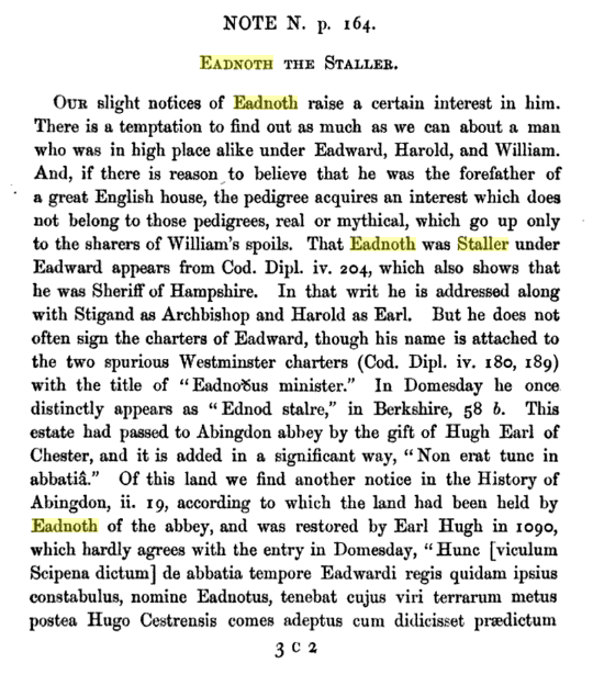 Eadnoth -
          Norman invasion. 755