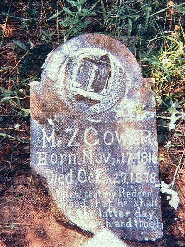 Z. Gowers tombstone