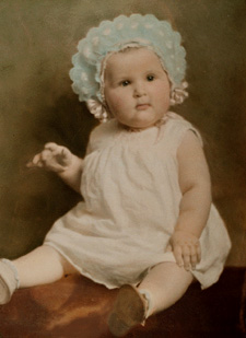 Marlene Marshall as
                  infant photo